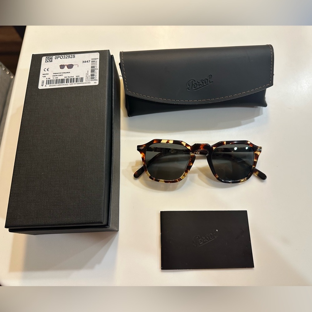Persol PO3292S Tobacco Virginia, Dark Grey Lense NWT